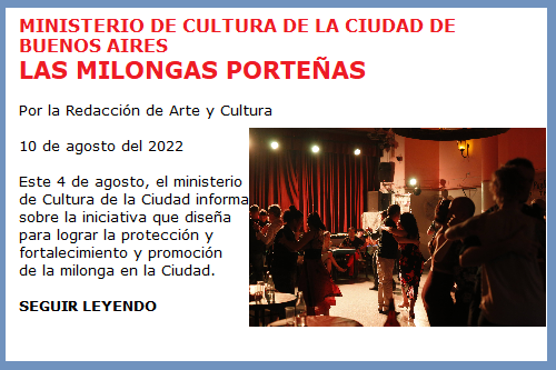 MILONGAS CIUDAD